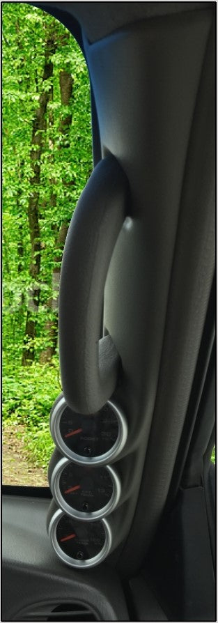 TRIPLE PILLAR POD 3 GAUGE HOLDER FOR NISSAN GU PATROL 1997 - 2016 TRIM COLOUR G